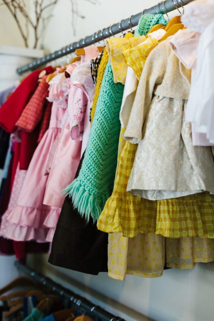 Childrens clothing at Blooming Kids store and Tacoma event space