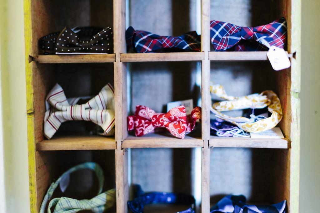 Boys bow ties at Blooming Kids children store and Tacoma event space