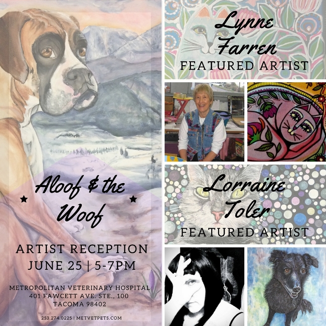Aloof & the Woof Artist Reception - Meet Lynne Farren & Lorraine Toler