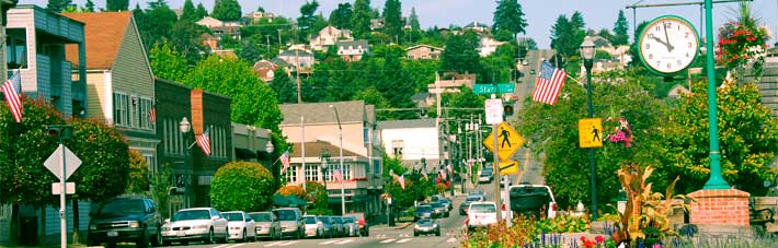 Tacoma's historic Old Town Tacoma neighborhood